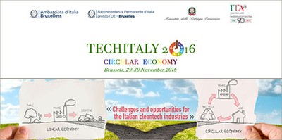 Technology: circular economy and Italian technological excellence  at TECHITALY 2016 