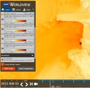 Immagine infrarosso giornata 2 agosto tratta dal sito worldview earthdata nasa