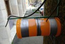 Il tubo arancione è il condotto dove l’aria è forzata a passare attraverso il City Tree