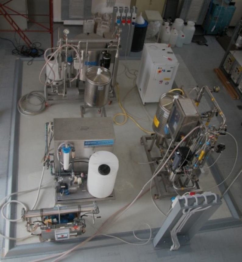 Impianti a membrane - Panoramica della hall tecnologica presso il Centro Ricerche Casaccia