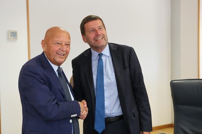 I Presidenti dell'ENEA, Federico Testa, e di Italian Exhibition Group (IEG), Lorenzo Cagnoni