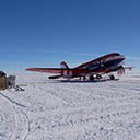 Refuelling of AWI polar aircraft Polar 6 at Oldest Ice Reconnaissance field camp in Dronning Maud Land for airborne site survey