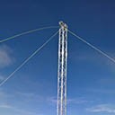 10m height shallow drill tower in the wind close to Neumayer 3