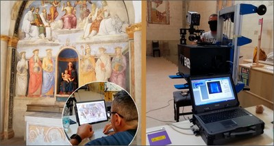 Beni culturali: tecnologie laser per monitorare affreschi in Umbria