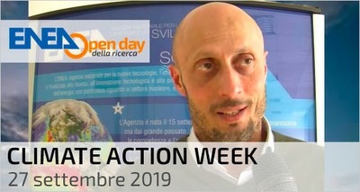 Climate Action Week: il climatologo ENEA Sannino in diretta Facebook dall’Open Day della Ricerca (27 settembre)