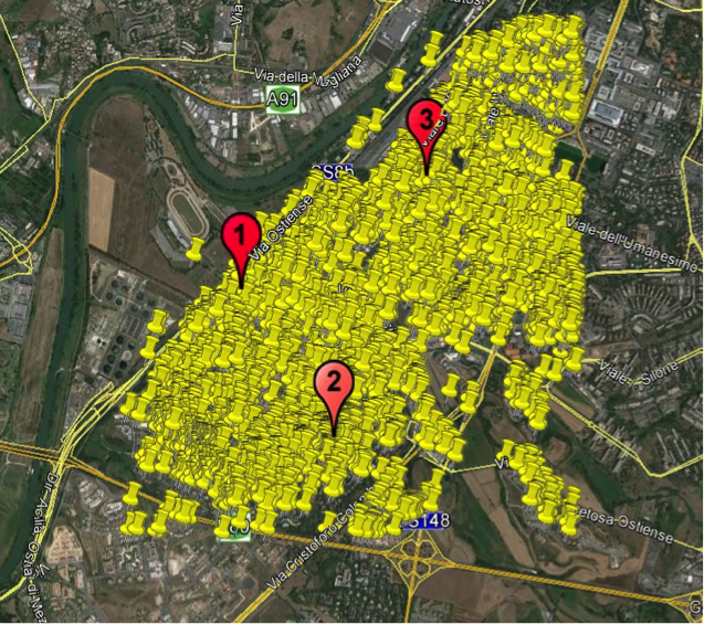 Studio del carico richiesto ad infrastrutture di ricarica rapida in una area urbana di Roma