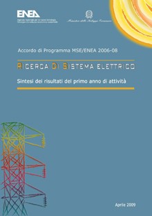 Ricerca di Sistema Elettrico - Sintesi risultati del primo anno di attività 2006-2008